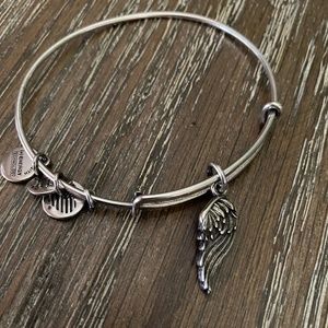 3/$20 — Alex and Ani Angel Wing Silver Charm Bracelet adjustable Bangle